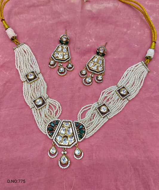 MOISSANITE MOTI CHOCKER