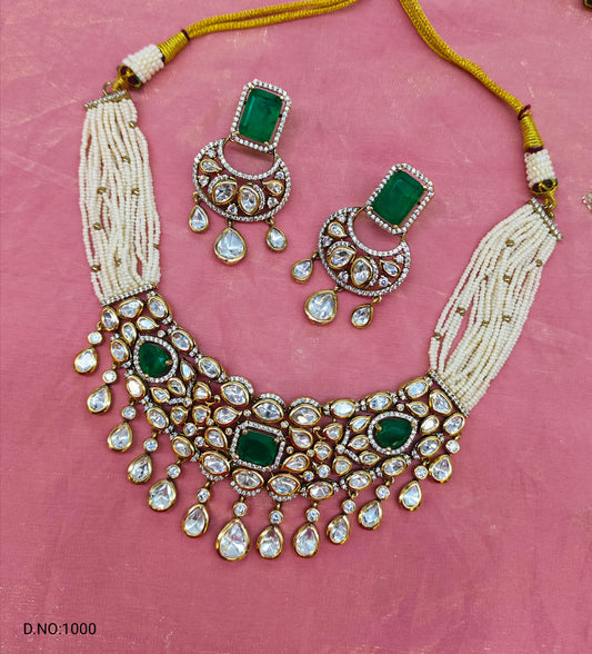 MOISSANITE MOTI CHOCKER