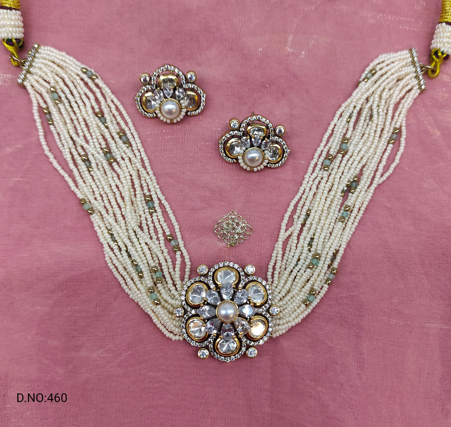 MOISSANITE MOTI CHOCKER