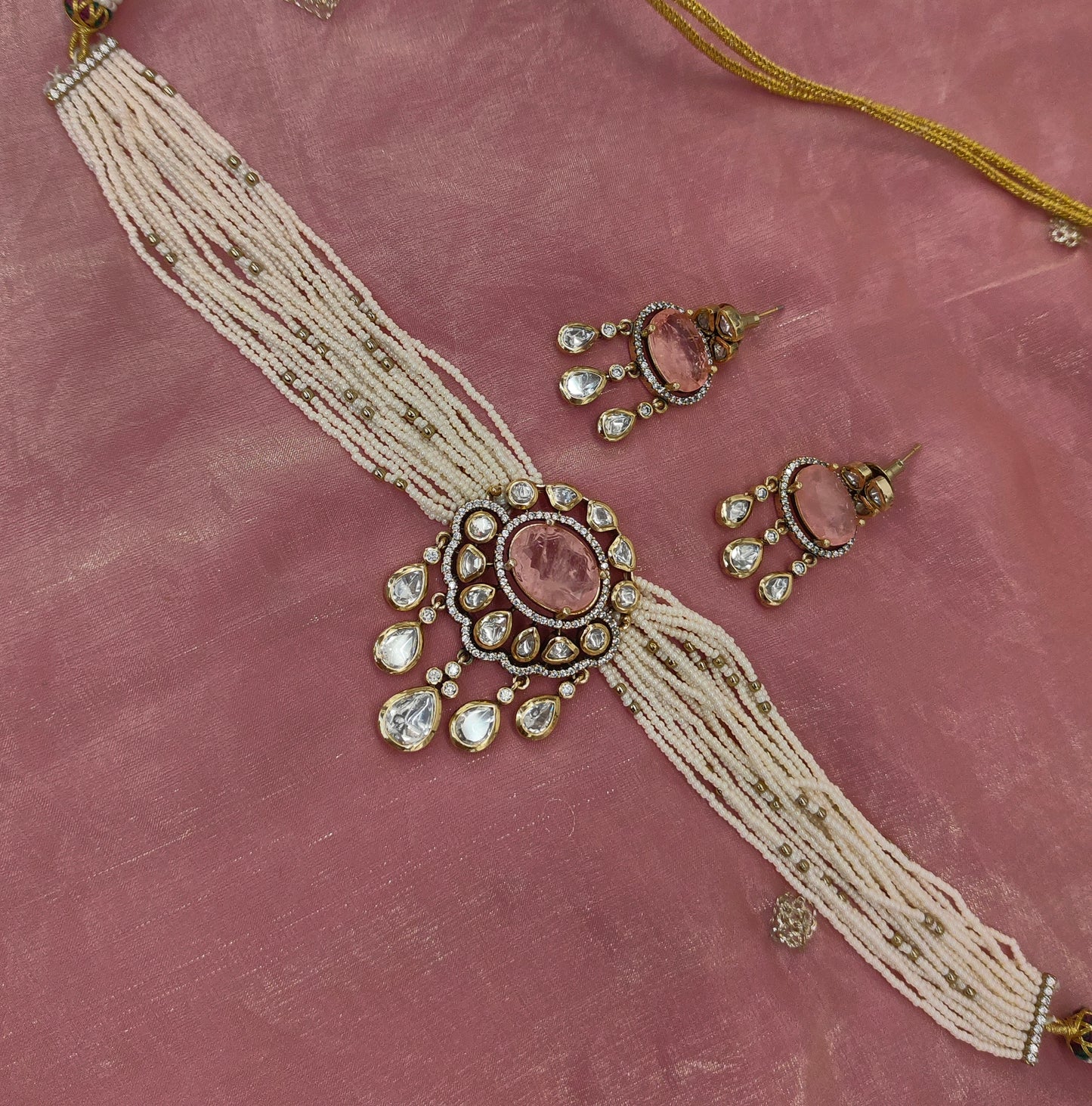 VICTORIAN MOISSANITE MOTI CHOCKER