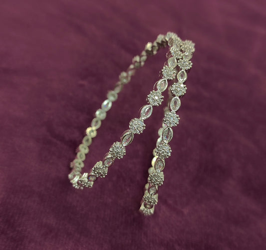 SILVER BANGLES
