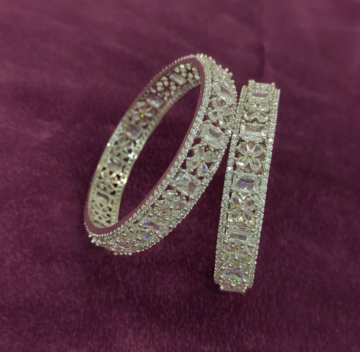 SILVER BANGLES
