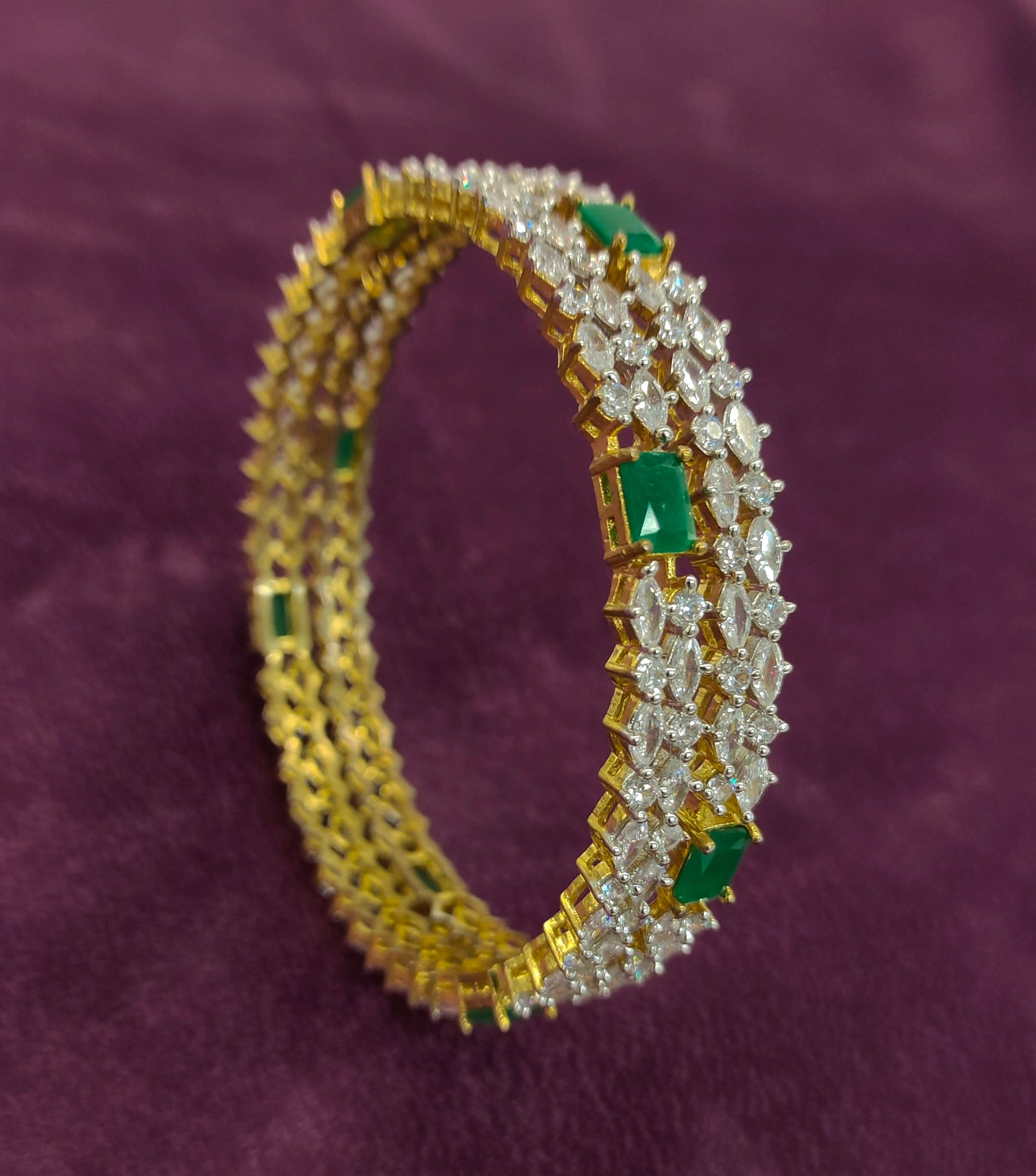G.J SILVER BANGLES