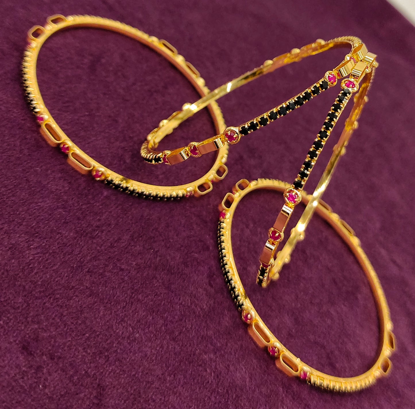 BLACK STONE BANGLES