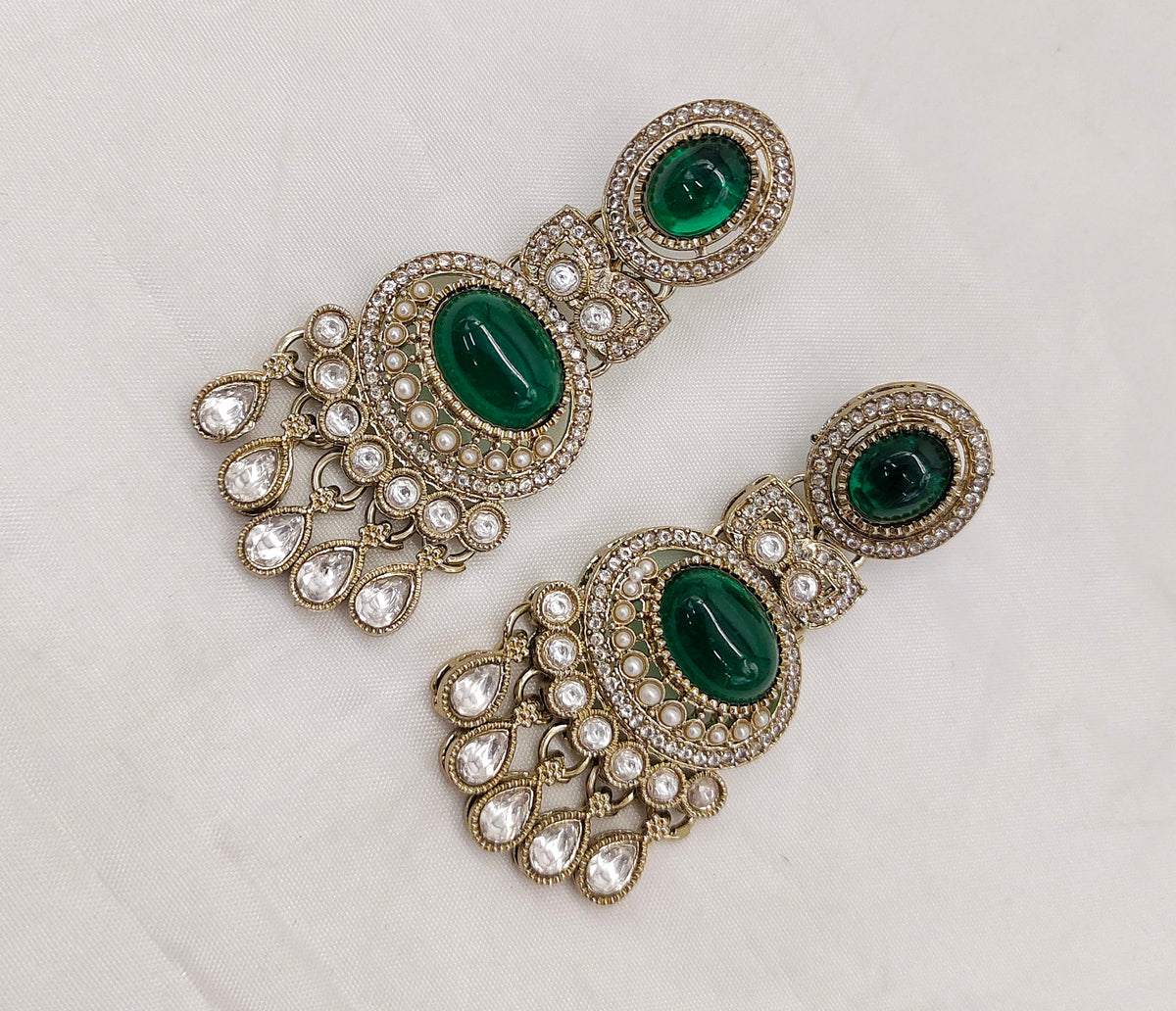 VICTORIAN MOISSANITE KUNDAN NECKSET