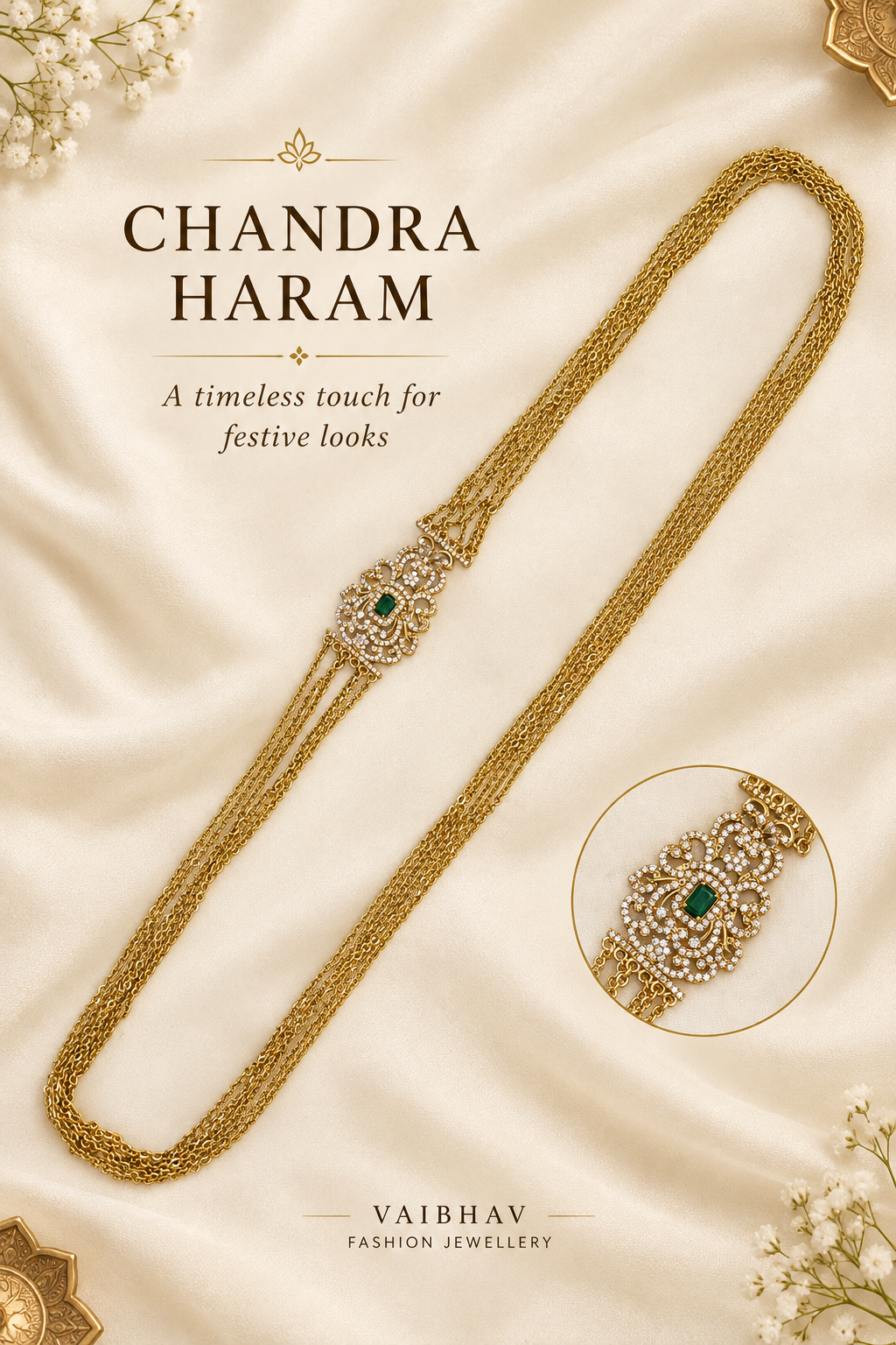 Instagram-ready Chandra Haram design